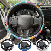 Hokkaido Wave and Sakura 38 cm Steering Wheel Cover
