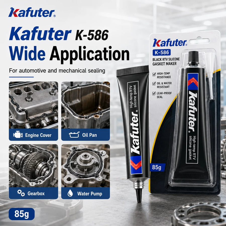 Kafuter K-586 Black High-Temp RTV Silicone Gasket Maker