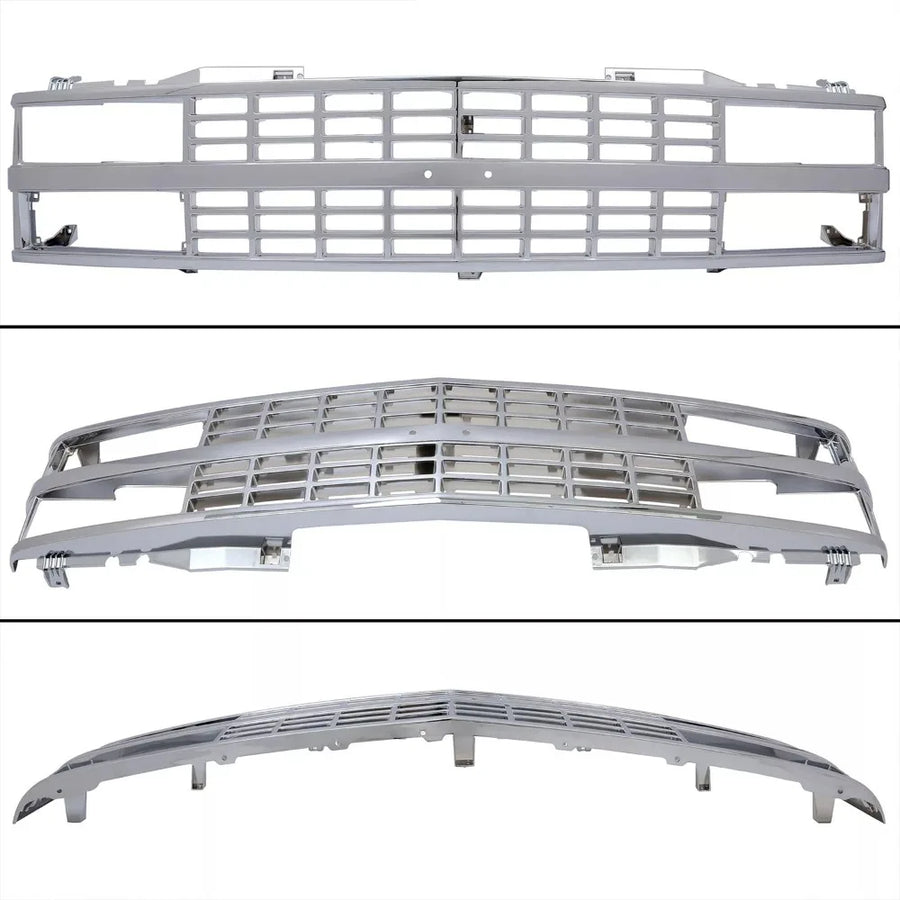 Chrome Front Grille for 1988–1993 Chevrolet Silverado
