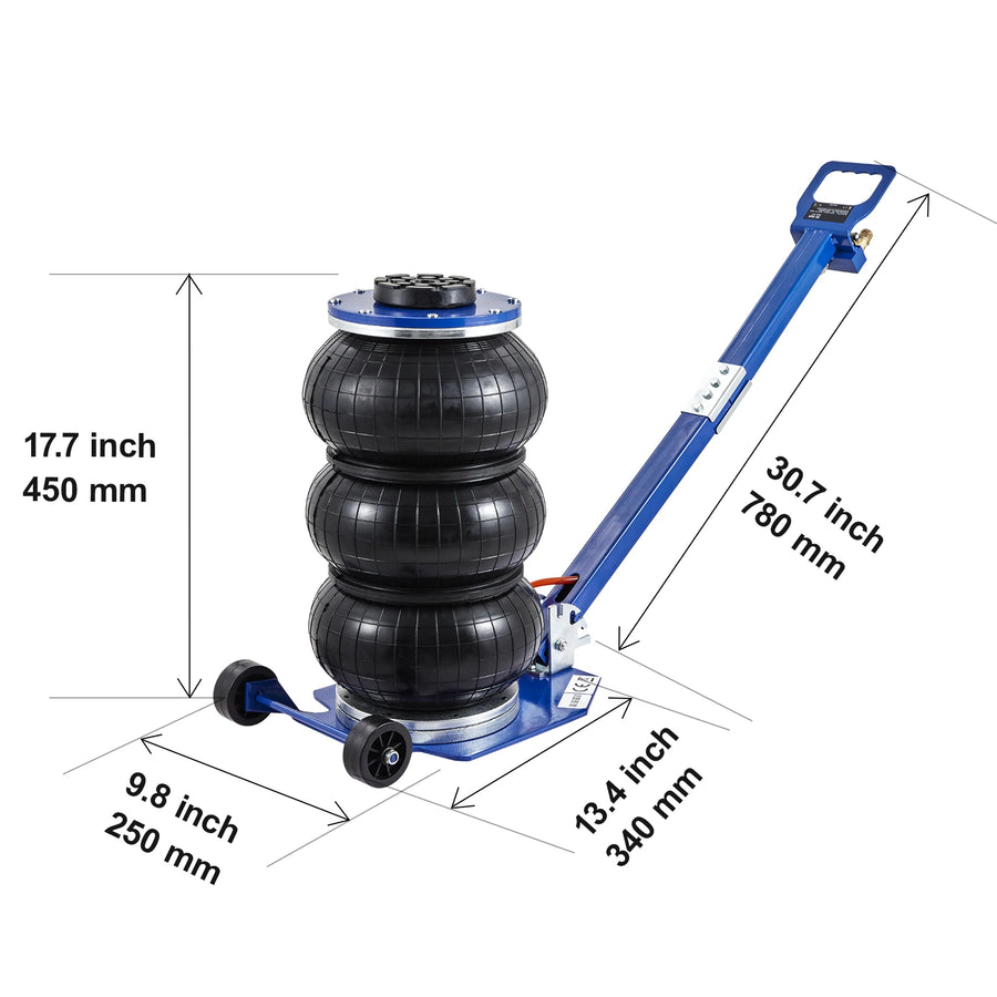 3/5-Ton Triple-Bag Pneumatic Air Jack – Adjustable Options