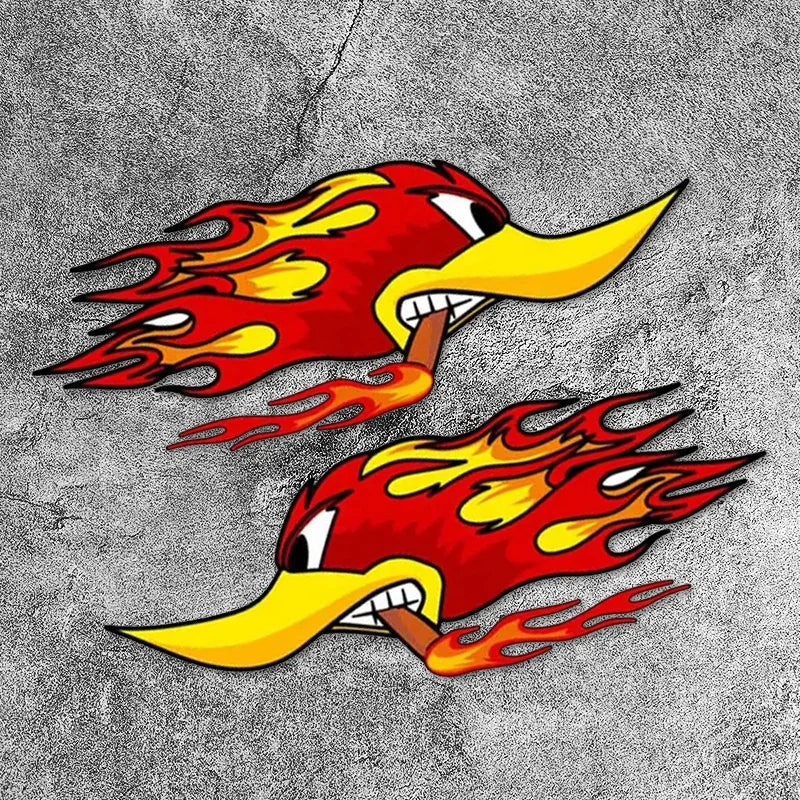 Flame Bird Vinyl Car Sticker Decal