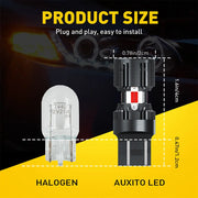 2-Piece 7440/7443 LED Brake/Tail Light Bulb – Red, CANBUS, 12V