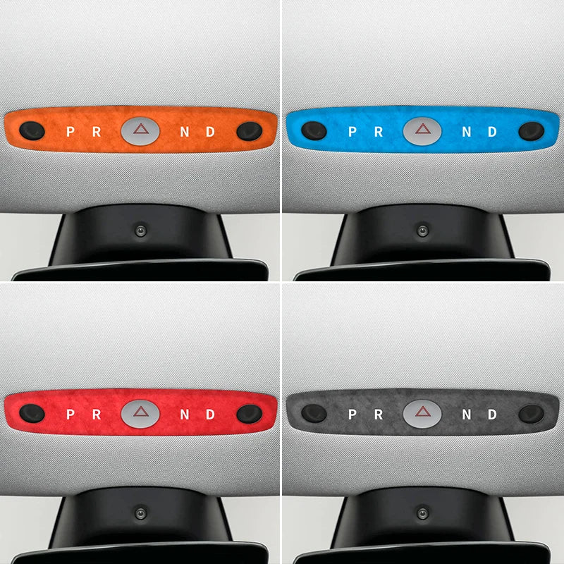 Alcantara-Look Front Reading Light Panel Trim for Tesla Model 3/Y