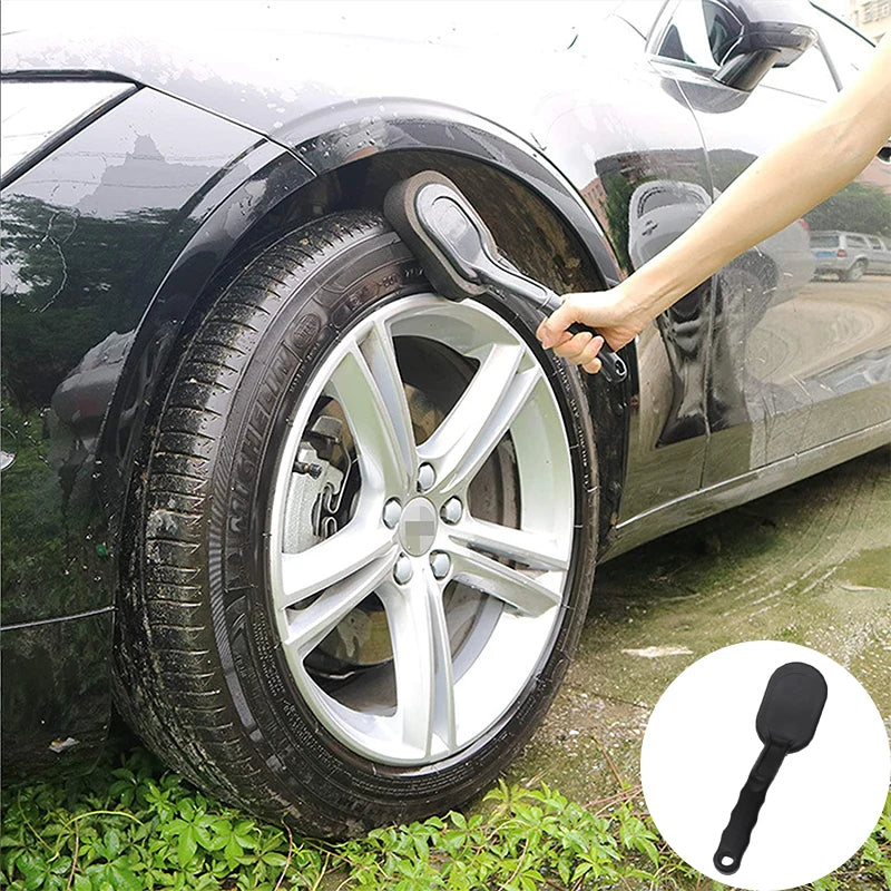 Long-Handle Wheel and Tire Cleaning Brush