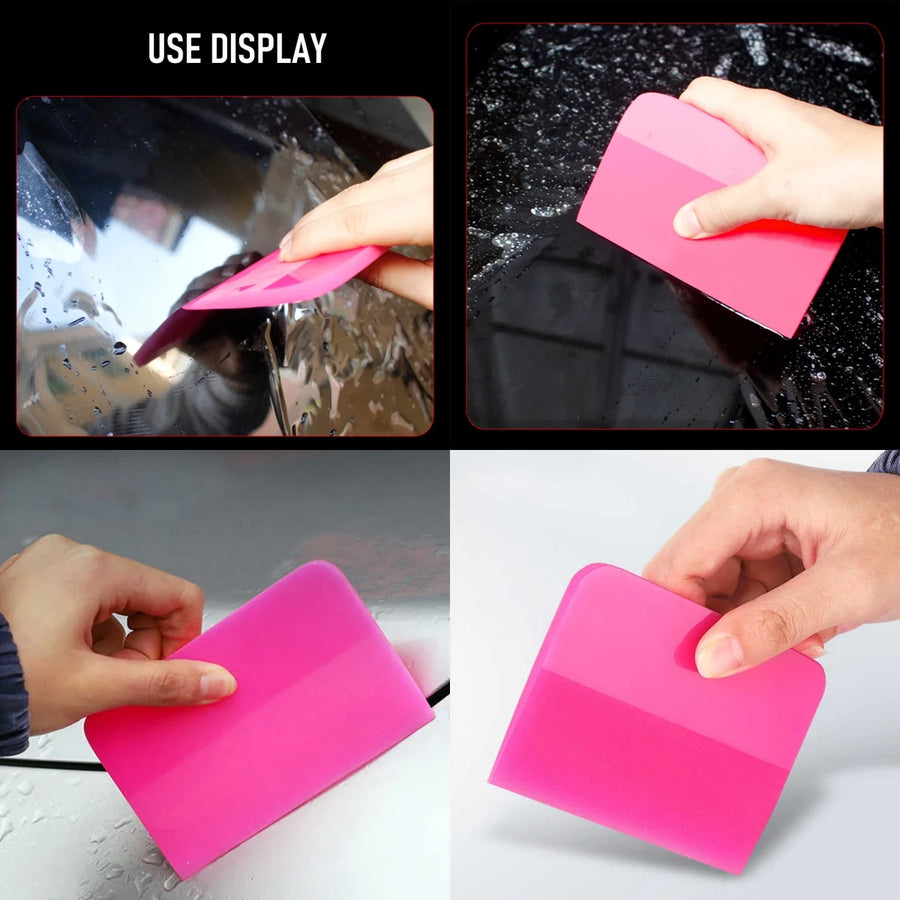 Flexible Pink PPF & Window Tint Squeegees