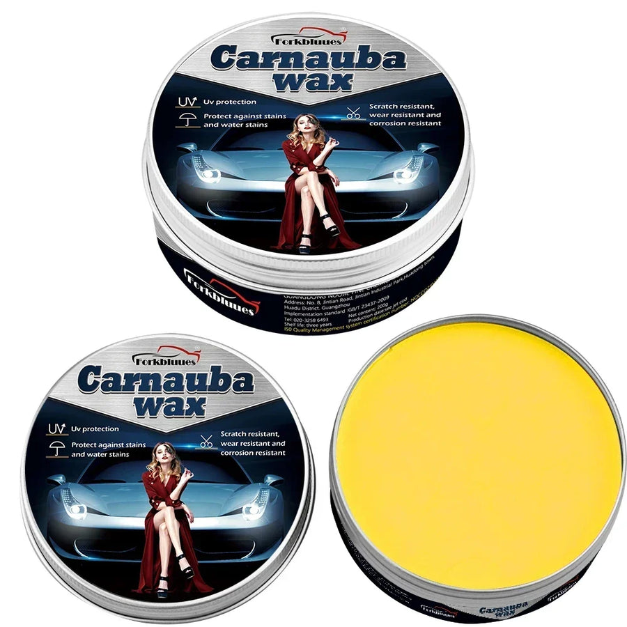 Crystal-Plating Car Wax Set with Applicator Sponge