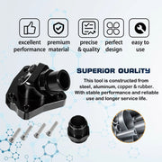 For Honda K20 K24 K24Z K-Series Radiator Black Swivel Neck Thermostat Housing