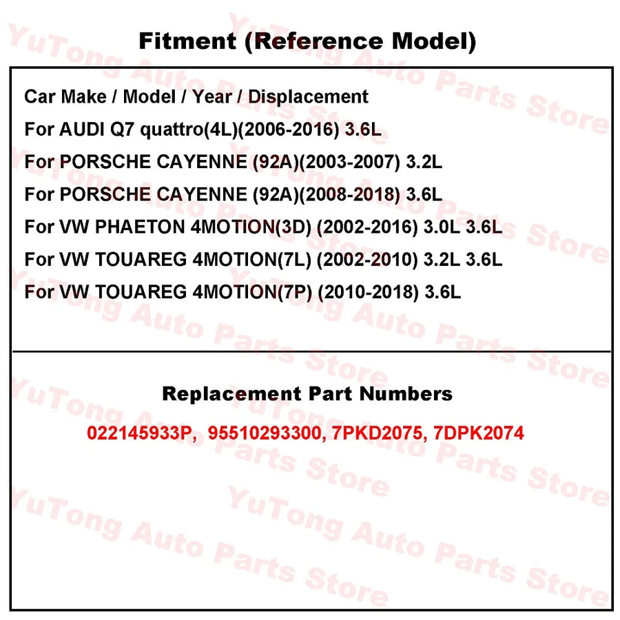 7DPK2074 V-Ribbed Drive Belt for Audi Q7/Porsche Cayenne/VW Touareg 3.6L