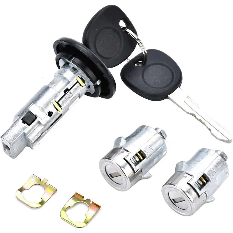 For 2003-2007 Chevrolet Ignition Key Switch Cylinder Kit & 2 Keys and Door Locks