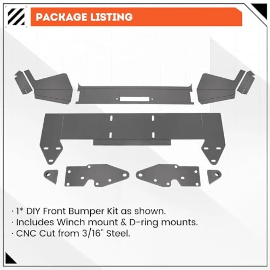 Front Bumper Assembly for 1984–2001 Jeep Cherokee
