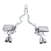 304 Stainless Steel Valved Cat-Back Exhaust System for Jaguar F-Pace SVR 2021-2025