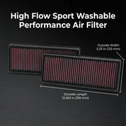 High-Flow Washable Engine Air Filter for Mercedes-Benz CLS/E-Class AMG