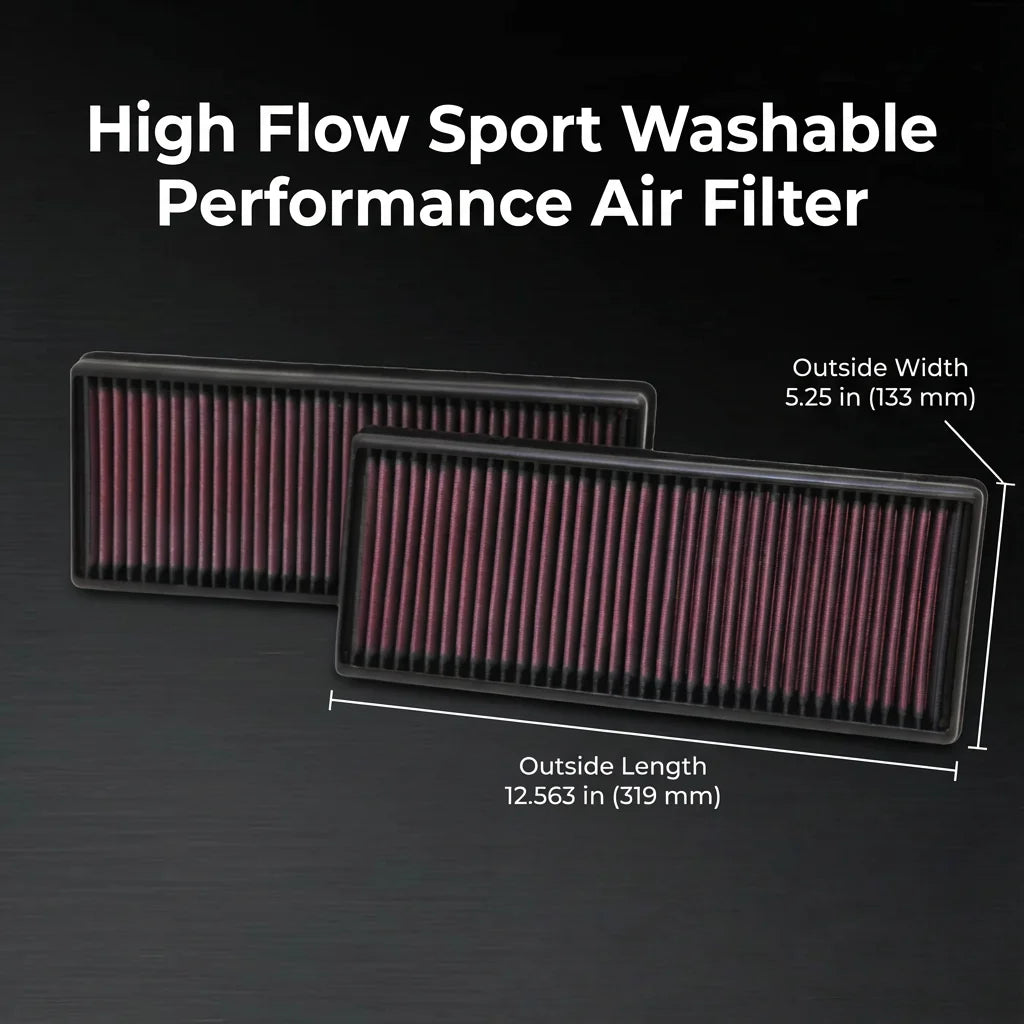 High-Flow Washable Engine Air Filter for Mercedes-Benz CLS/E-Class AMG