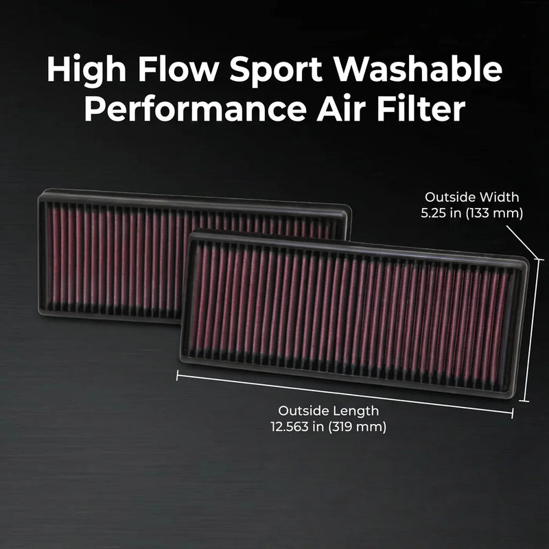High-Flow Washable Engine Air Filter for Mercedes-Benz CLS/E-Class AMG