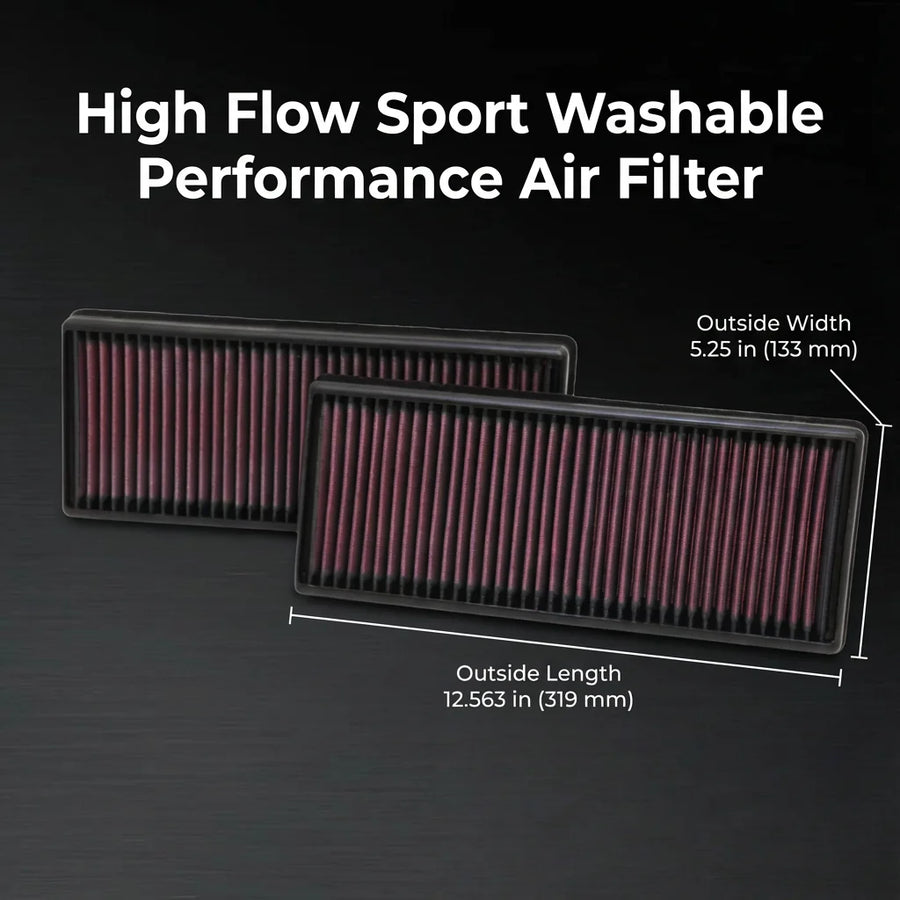 High-Flow Washable Engine Air Filter for Mercedes-Benz CLS/E-Class AMG