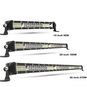 20-Inch/10-Inch LED Work Light Bar – Spot/Flood Combo, 12V–24V