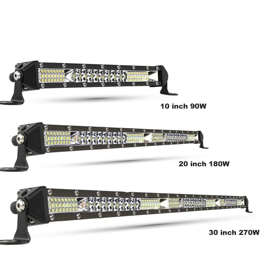 20-Inch/10-Inch LED Work Light Bar – Spot/Flood Combo, 12V–24V