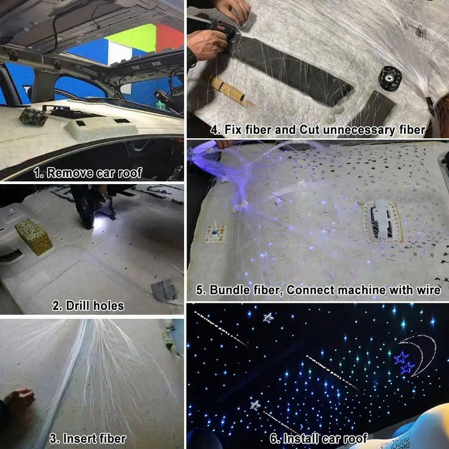 Mini USB LED Starry-sky Projector for Car Roof and Room