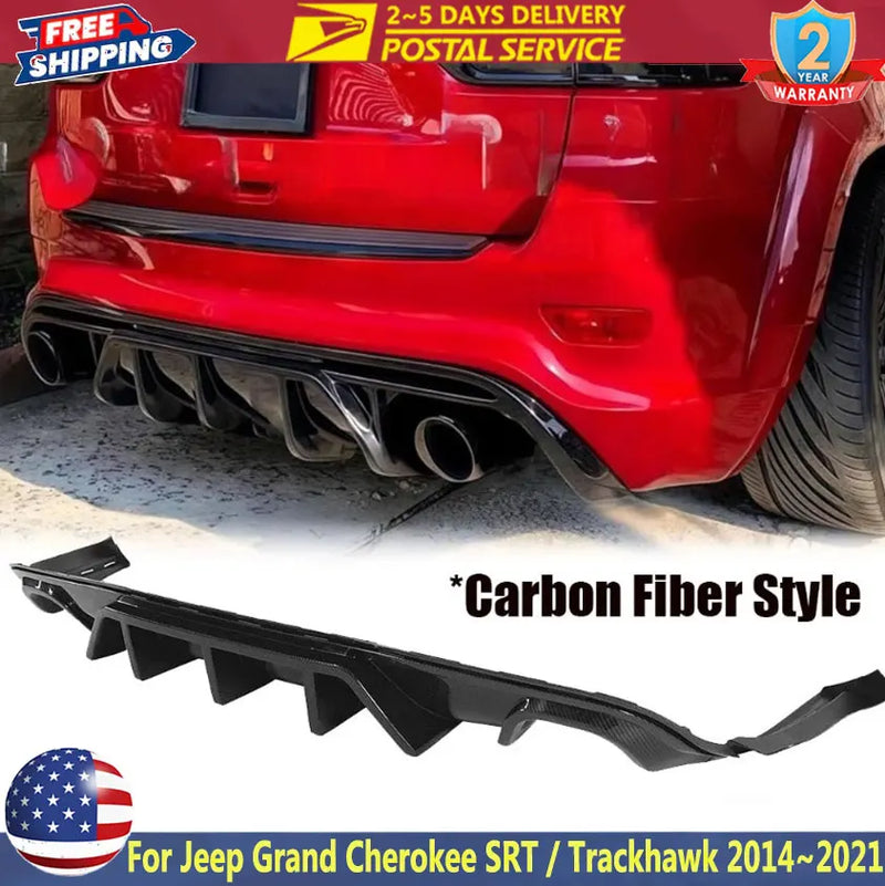 Shark-Fin Rear Bumper Diffuser for Jeep Grand Cherokee 2014-2021