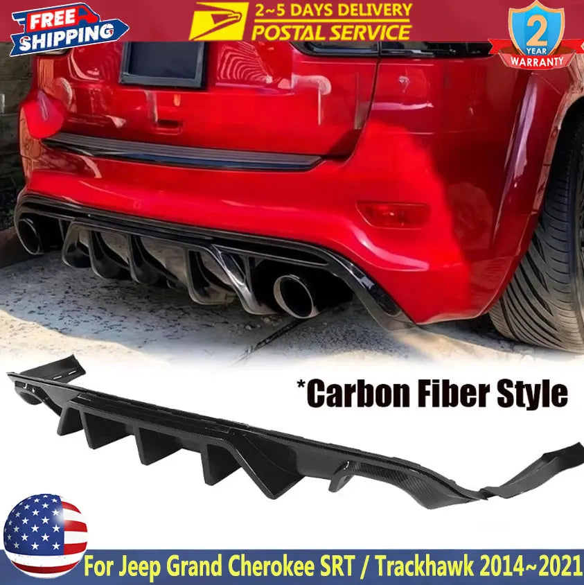 Shark-Fin Rear Bumper Diffuser for Jeep Grand Cherokee 2014-2021