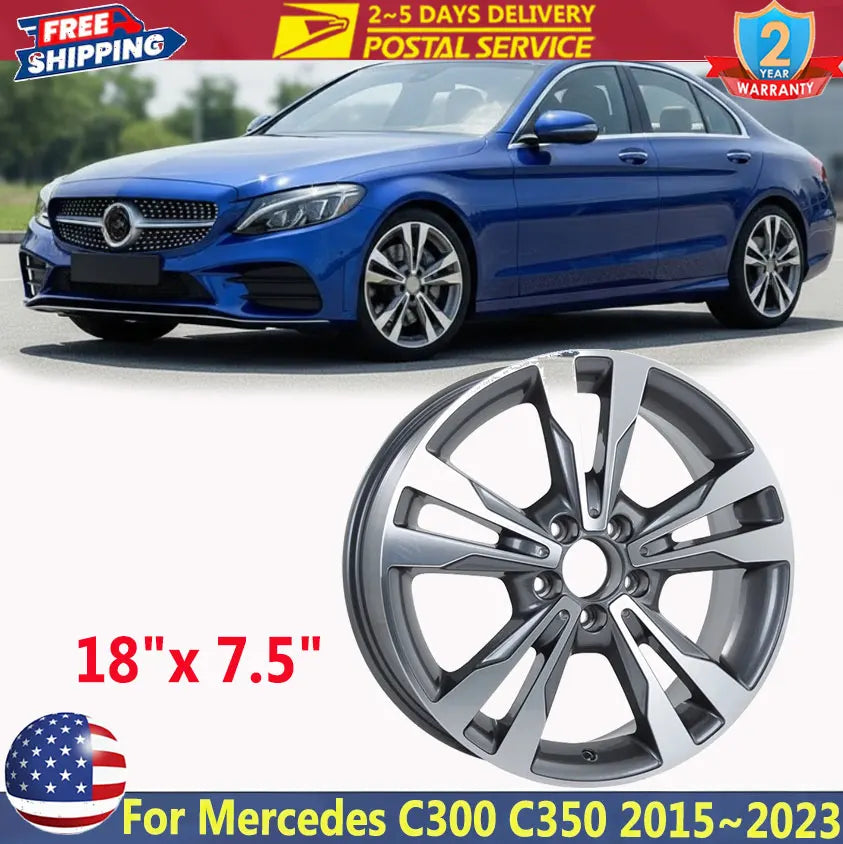 Mercedes-Benz C-Class-Style 18 x 7.5 in Alloy Wheel – Ref. 2054012802