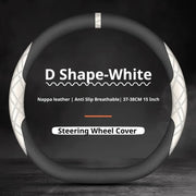 Nappa Steering Wheel Cover for Hyundai Elantra Tucson Creta Santa Fe Sonata Palisade