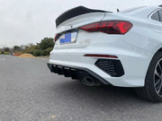 Rear Bumper Diffuser for Audi A3/S3 8Y Sedan 2021-2024