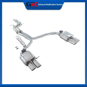 304 Stainless Steel Valved Cat-Back Exhaust System for Audi S4 B8 2009-2016