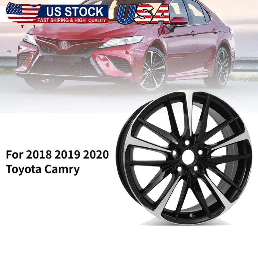 1PCS New 19 Inch Car Machined Black Alloy Wheel Rim Durable for Toyota Camry Xse Car 2018-2020