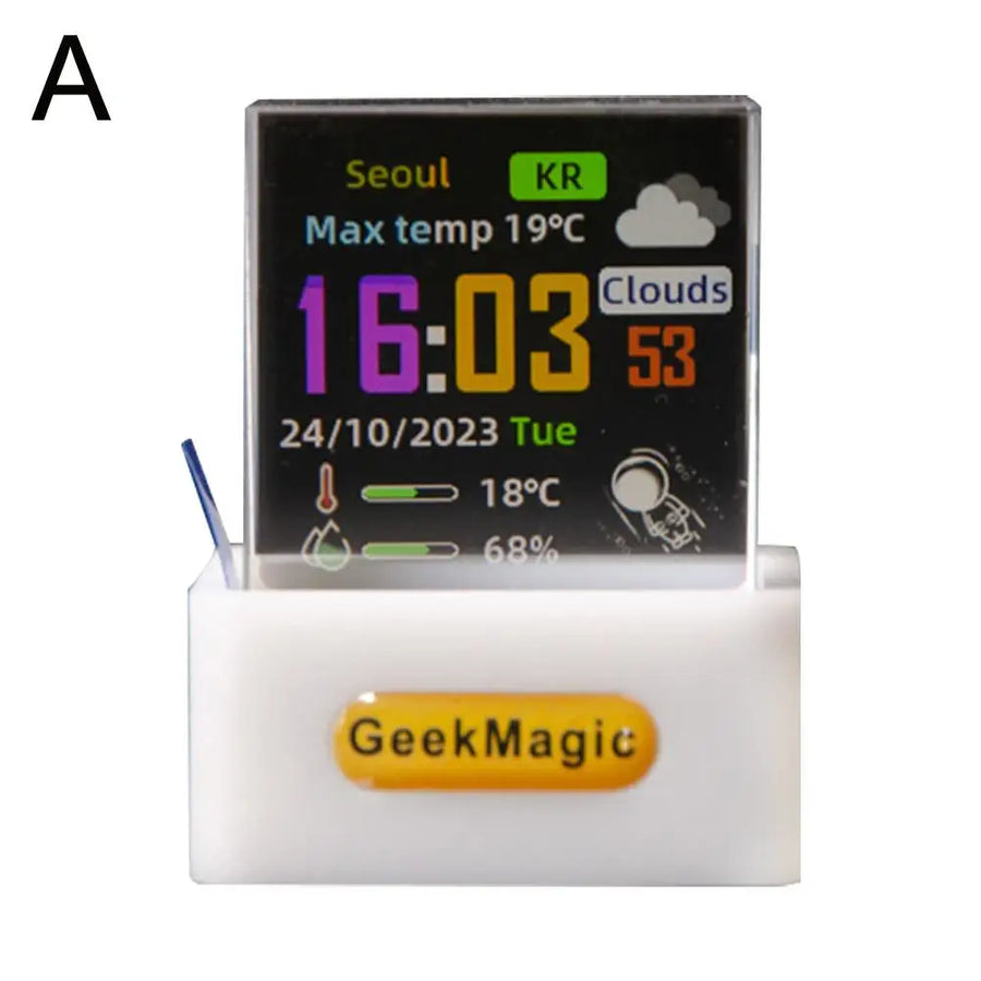 Wi-Fi Smart Pixel Display Clock and Weather Station