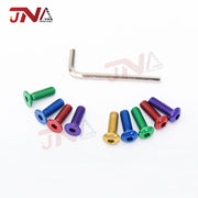 6-Piece Car Modified Steering Wheel Screws Bolts + 1-Piece Hex Wrench