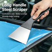 Stainless Steel Vinyl Wrap Squeegees - Long or Short Handle