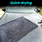 1300 GSM Grey Microfiber Drying Towel, Three Size Options