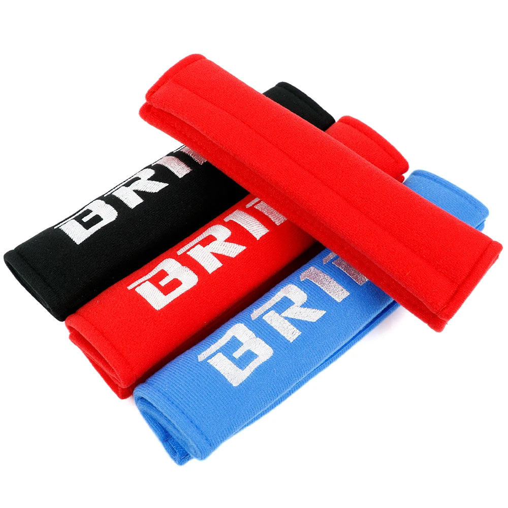 2-Piece Suede Seat Belt Shoulder Pad Set – JDM Style