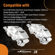 Front Brake Caliper Set for Dodge Grand Caravan 2012-2020