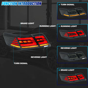 Toyota Camry SE Smoked Sequential LED Tail Light Pair – 2007–2011
