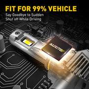 2-Piece H7/H11/H16/9005/9012 LED Headlight Bulb – 6500K, CANBUS