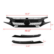 Type R-Style Front Grille for Honda Civic 2019-2021