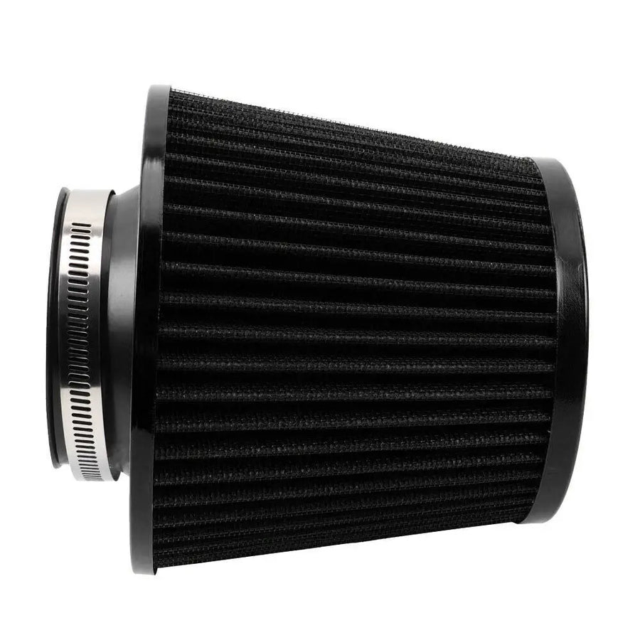 Universal 3 Inch 76mm Air Intake Cone Filter Black Air Filters