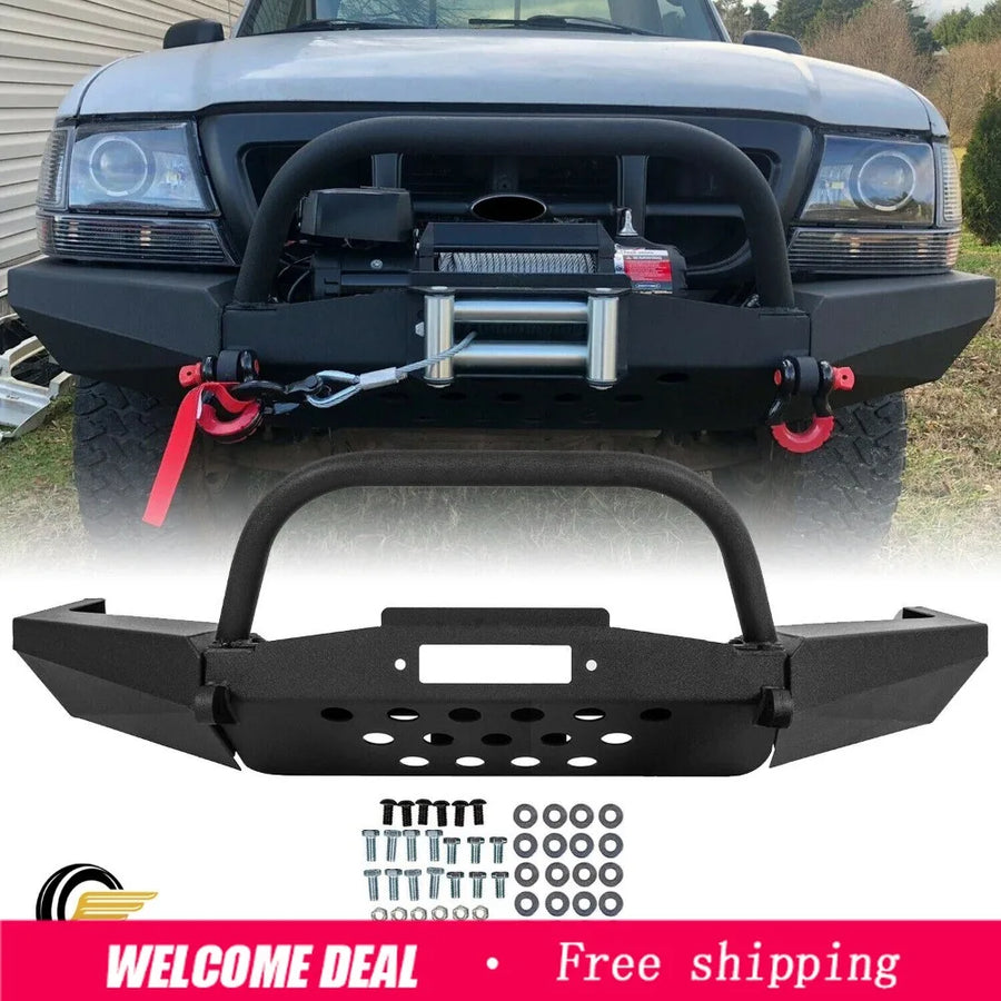 Modular Steel Front Winch Bumper with Bull Bar for 1998–2011 Ford Ranger