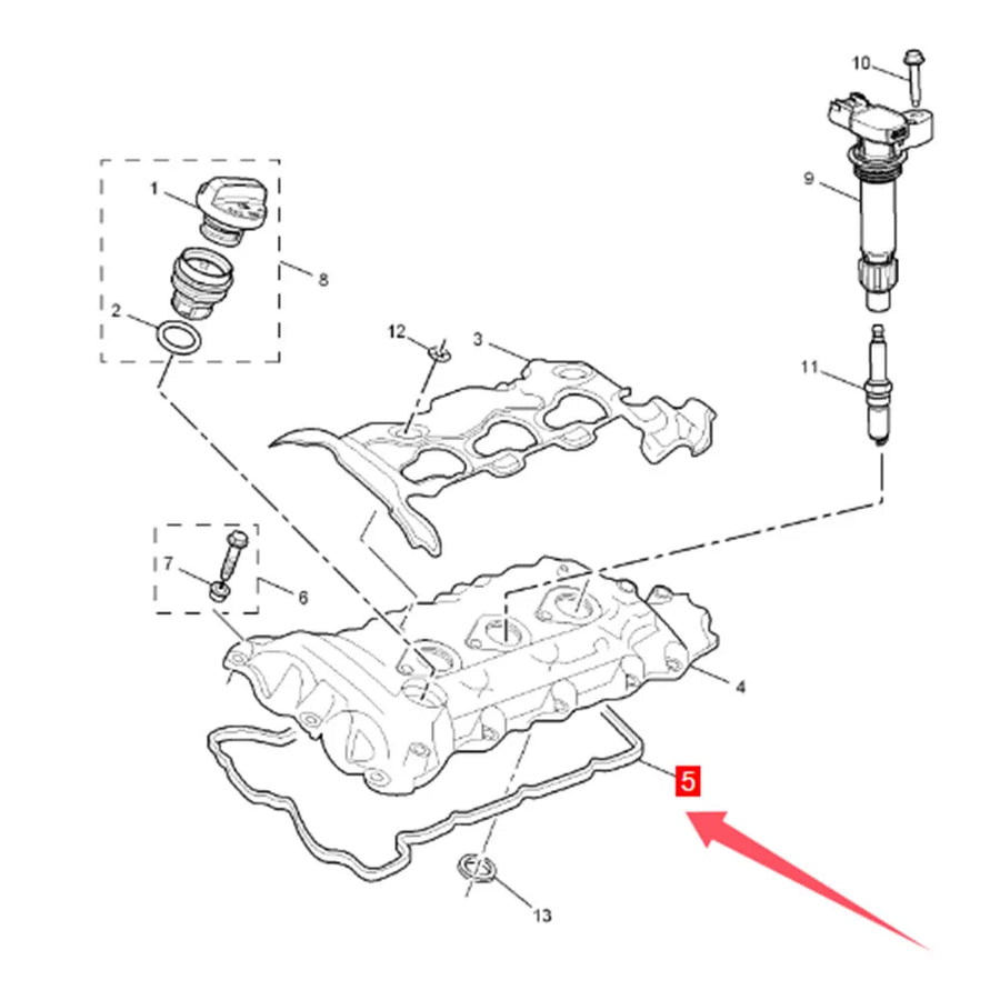 Valve Cover Gasket for Buick/Cadillac/Chevrolet/GMC