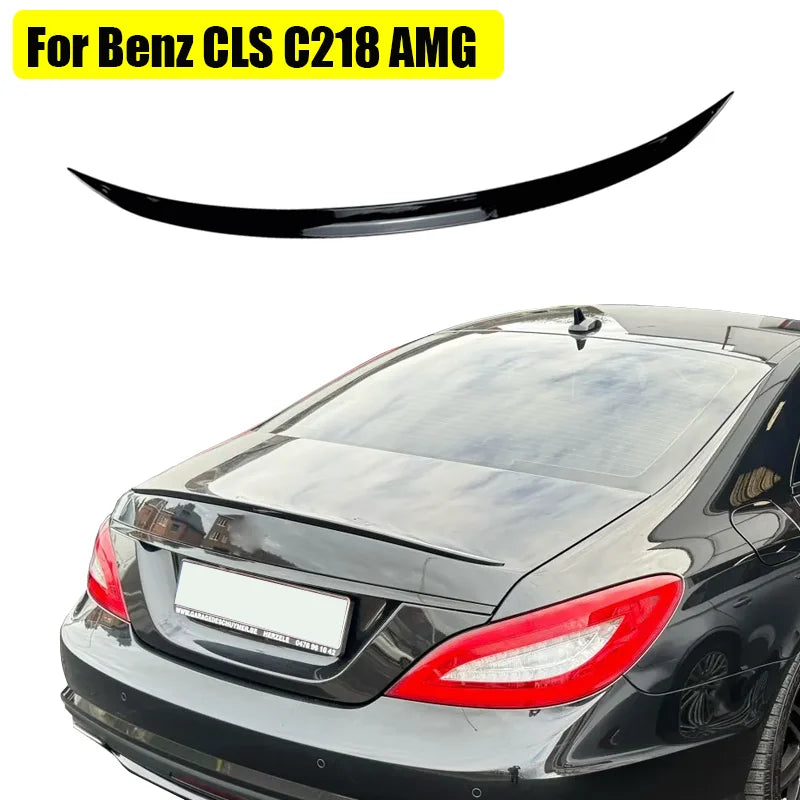 Gloss Black Trunk Spoiler for 2011–2017 Mercedes-Benz C218