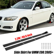 8-Piece 86.6-Inch Side Skirt Extension Kit for BMW 2005-2020