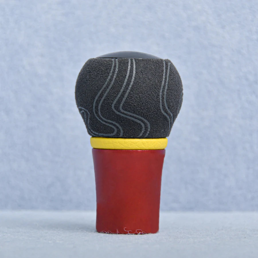 Universal Suede-leather Graffiti Manual Gear Shift Knob