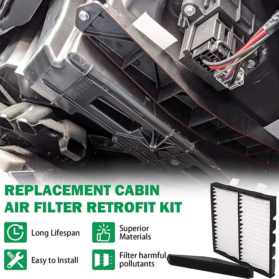 22759208 Cabin Air Filter Retrofit Kit for Chevrolet Silverado Tahoe Avalanche Subur
