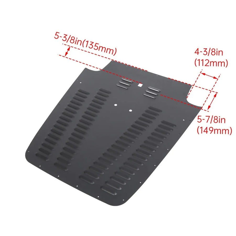 Black Hood Scoop & Vent Trim for 2003–2006 Jeep Wrangler