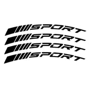 4-Piece Reflective Wheel Rim Decal Set