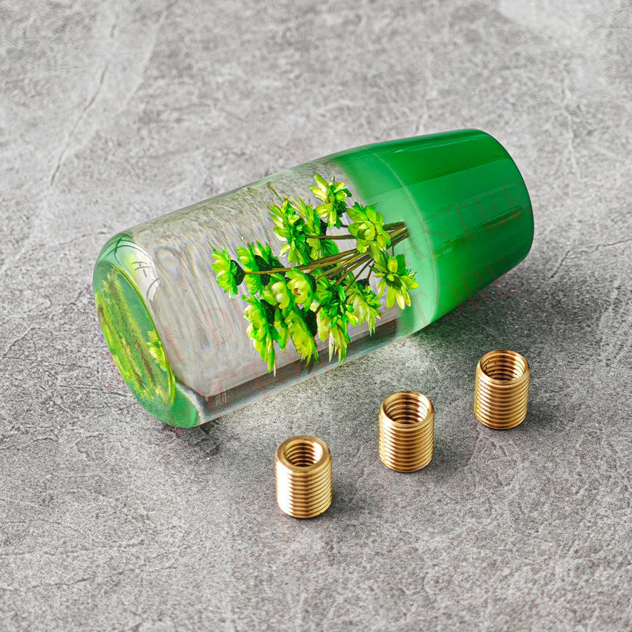 Universal 10cm Acrylic Flower Manual Gear Shift Knob