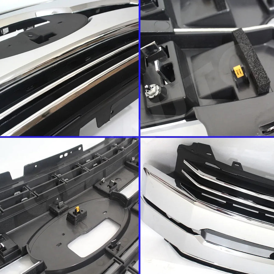Chrome Front Grille – 2017–2019 Ford Super Duty F-250/F-350/F-450