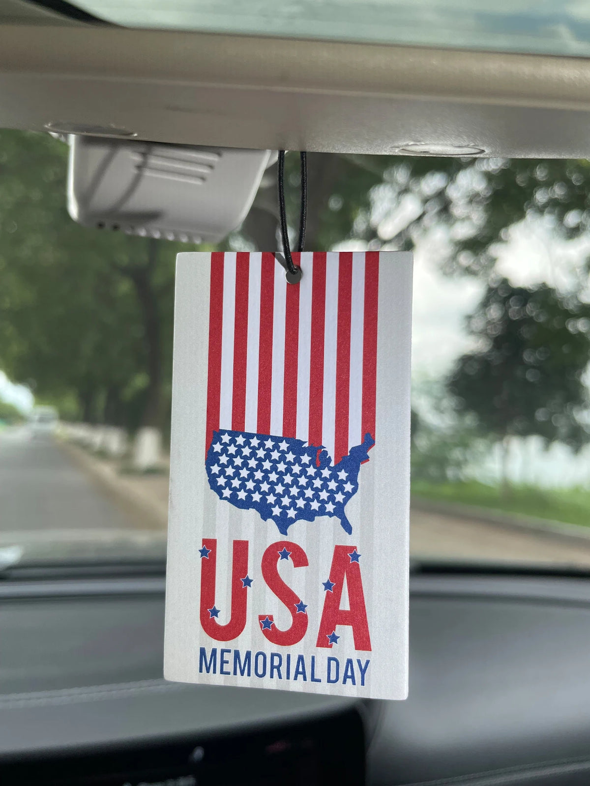 USA Memorial Day Patriotic Hanging Car Air Freshener